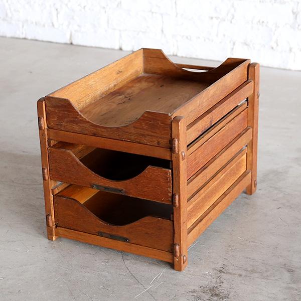 ファイルトレー オーク キャビネット 書類ケース oak ヴィンテージ アンティーク