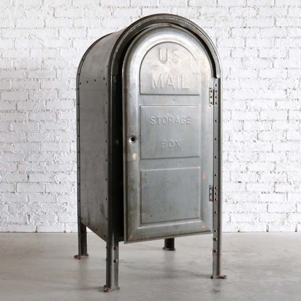 宅配ボックス インダストリアル かっこいい ストレージ ブルックリン 玄関 スタンドポスト 置き型 ...