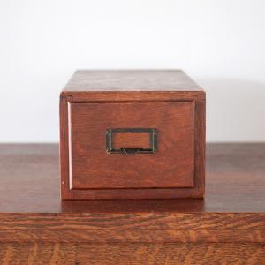 卓上収納 木製 アンティーク カードホルダー ファイルキャビネット