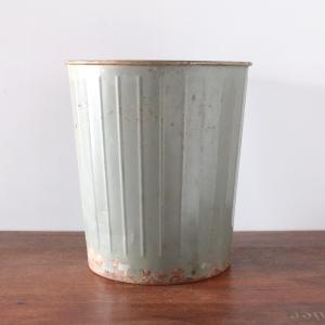 ゴミ箱 ダストボックス TRASH CAN アンティーク ヴィンテージ メタル