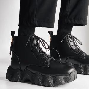 ショートブーツ メンズ 靴 ジョッパーブーツ 厚底シューズ