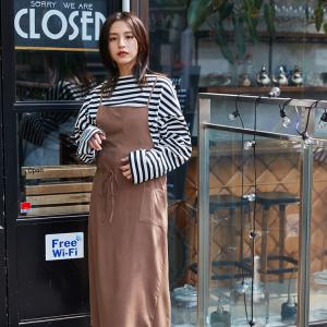 エプロンワンピースロング丈 ワンピース の商品一覧 ワンピース チュニック ファッション 通販 Yahoo ショッピング