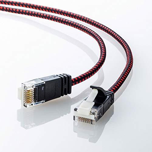 サンワサプライ CAT6A細径メッシュLANケーブル (10m) 10Gbps/500MHz RJ4...