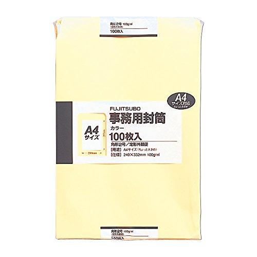 マルアイ 封筒 A4 角形2号 角2 カラー封筒 クリーム 100枚 PK-121C