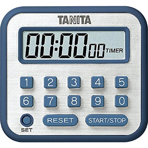 タニタ(Tanita) タイマー マグネット付き テンキー 100時間 ブルー TD-375 BL ...