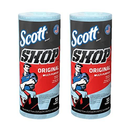 SCOTT Shop Towels ブルーロール 55枚2ロール組