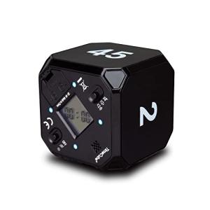 TimeCube Plus プリセット タイマー LEDライト4つ/アラーム付き 時間の管理用 カウントダウン設定 (ブラック - 2分 10分｜anr-trading