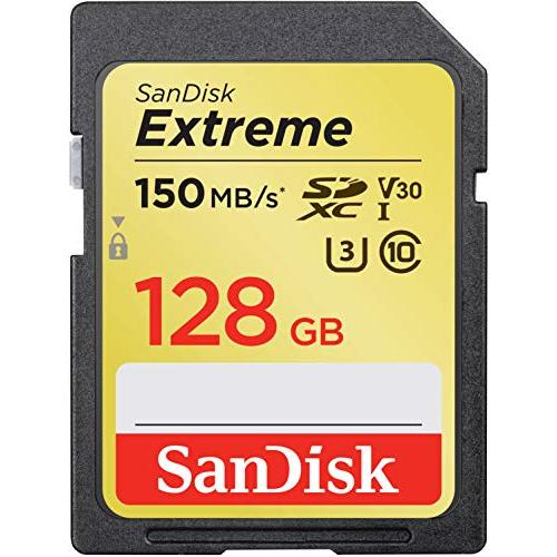 SanDisk 128GB Extreme UHS-I SDXC SDSDXV5-128G サンディ...