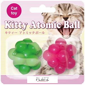 PLATZ PET SUPPLIES & FUN 猫用おもちゃ キティーアトミックボール 2P｜anr-trading
