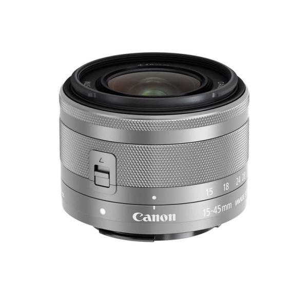 Canon 標準ズームレンズ EF-M15-45mm F3.5-6.3IS STM(シルバー) ミラ...