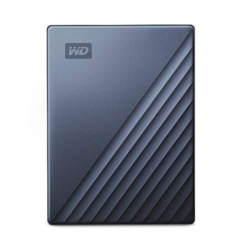 WD ポータブルHDD 2TB USB Type-C ブルー My Passport Ultra 暗...