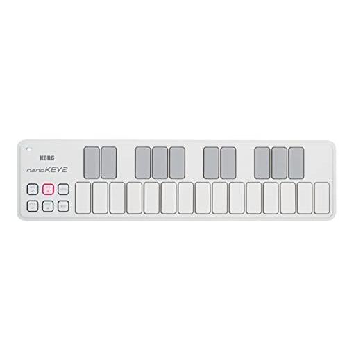 KORG 定番 USB MIDIキーボード nanoKEY2 WH ホワイト 音楽制作 DTM コン...