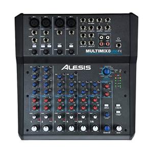 Alesis エフェクター&USBオーディオ インターフェース内蔵 8チャンネル スタジオミキサー ミックス/PA/レコーディング用 MultiMix