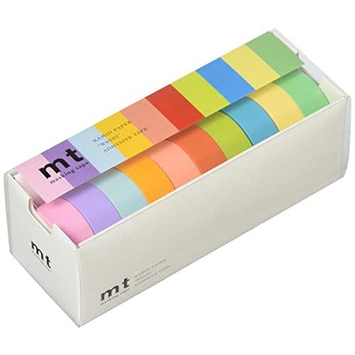 カモ井加工紙 マスキングテープ mt 10色セット 15mm×7m 明るい色2 MT10P003R