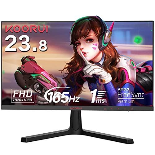 KOORUI ゲーミングモニター 24インチフルHD VA 非光沢 1ms 165Hz FPS RT...