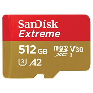 SanDisk microSDXC UHS-I カード 512GB Extreme 超高速タイプ（読込最大190MB/s 書込最大130MB/s