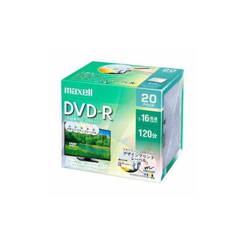 日立マクセル 録画用 DVD-R 標準120分 16倍速 CPRM デザインプリント 20枚パック ...