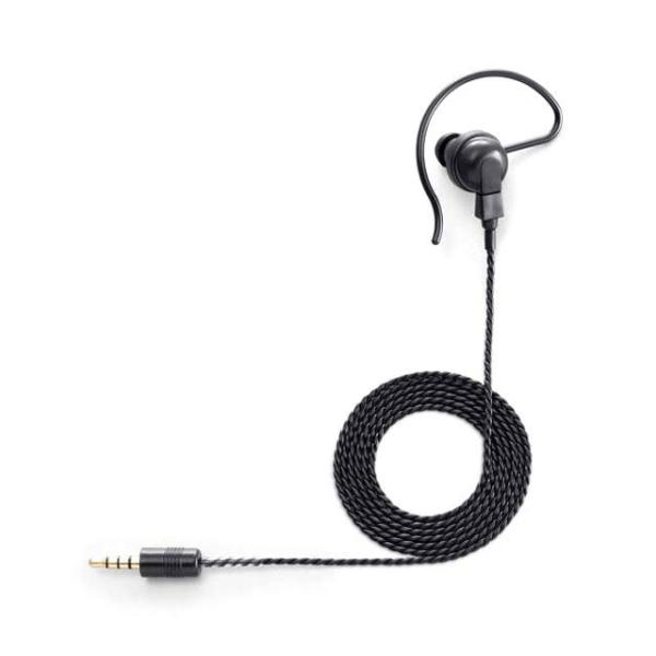 耳掛け型イヤホン(黒)(ロングケーブル)　アイコム　SP-16PBW　カナル型　耳栓型