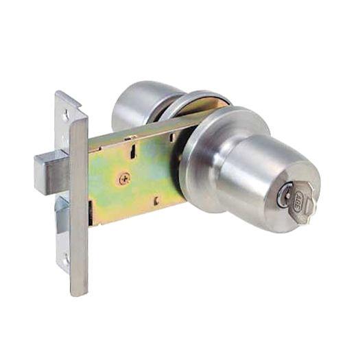 AGE ロック 玄関錠 ドアノブ 握り玉 鍵 交換用 特殊錠 バックセット 100mm L フロント...