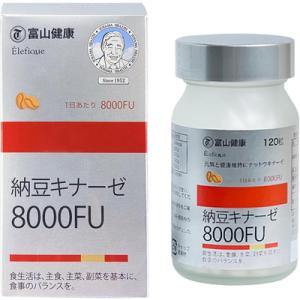 富山健康 納豆キナーゼ 8000FU 120粒 (30日分)の商品画像