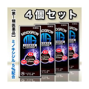 第1類医薬品 お得な4個セット 岩城製薬 ミノグロウ 60mL (抜け毛)｜anshin-relief