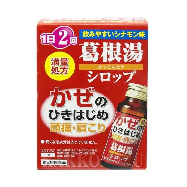 第2類医薬品 本草製薬 本草 葛根湯シロップ 45ml×2本
