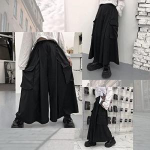 袴 ワイド パンツ サルエル メンズ レディー...の詳細画像3