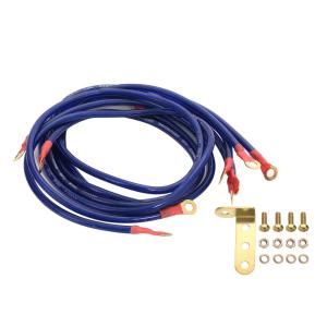 高品質 アーシング ケーブル 5本 セット ネジ アジャスター付き 汎用 エンジンルーム ドレスアップ