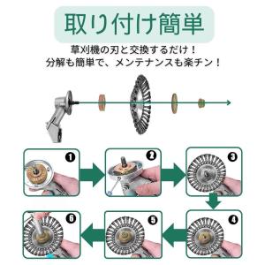 草刈り機 替え刃 ブラシ カッター 3個セット...の詳細画像5