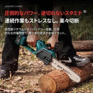 充電式チェーンソー 12インチ ブラシレス 自...の詳細画像5