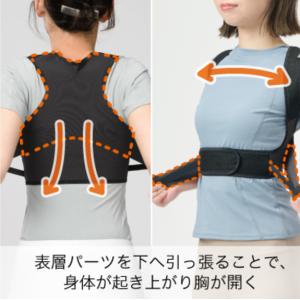 姿勢すらっと薄軽サポーター ダイヤ工業 bon...の詳細画像2