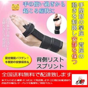 背側リストスプリント 医療用　手関節 腱鞘炎 ねんざ バネ指 サポーター　腱鞘炎 ねんざ　手首用サポーター　アップル医療機器