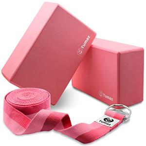 ヨガブロックヨガベルト ポーズ補助用3点セット セット内容：ヨガブロ