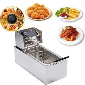 電気フライヤー 4L 業務用 家庭用 一槽式 卓上フライヤー ダブルオイルシリンダー 厨房機器 フライヤー ミニフライヤー 揚げ物 調理器具 唐揚げ