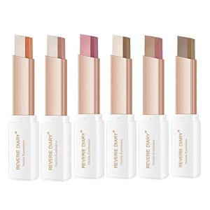 YAYAMIYA アイシャドウ アイシャドウスティック グラデーション 女性 Eye Shadow レディース アイシャドウ バイカラー 06#ローズ