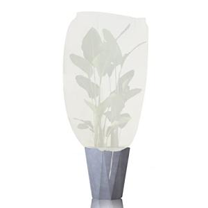 植物防寒カバー 植物保護カバー 1枚入り 不織布 引き紐付き 再利用可能 凍結防止 鉢植え プランターカバー 植物保護袋 防寒ネット 防寒対策 温室用