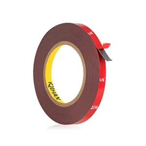 iQIHAN 超強力 両面テープ 作業用両面テープ 強力両面テープ 幅10mm×厚さ0.64mm×長さ10m 車輛用 両面テープ 超強力 アクリルテー
