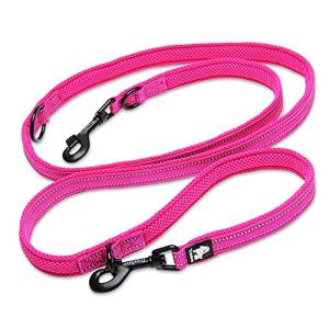 J&amp;C Paradise 7 in1多機能リード 日本正規店 犬用リード ハンズフリー 2頭引き ショルダーリード ダブルリード 便利 3M反射材料
