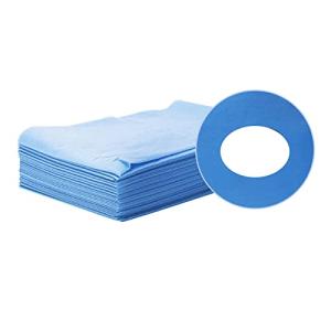 Darslyn 防水シーツ 不織布 使い捨て ブルー 穴開け 80cmx180cm 20枚入り 防水シート マッサージ ペーパーシーツ 介護用品 防水
