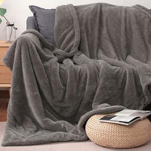 Gemarwel 超厚手 毛布 ブランケット シングル 冬用 二枚合わせ ふわふわ 暖かい 極温 あったか 静電気防止 洗える マイクロファイバー 1
