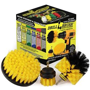 Drillbrush 浴室の浴槽 シャワー用の電気スピンスクラバーブラシキット。簡単にタイルグラウトクリーナーツールは 3つの異なるサイズ交換スクラバ