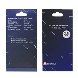 Thermalright シリコンサーマルパッド 冷却ラジエーターフィン 85x45x2.5mm 両面放熱シリコーンパッド 熱伝導性12.8 W/mk