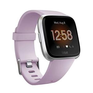 Fitbit Versa Lite スマートウォッチ Lilac/Silver Aluminum L/Sサイズ FB415SRLV-FRCJK