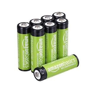 充電池 充電式ニッケル水素電池 単3形8個セット (最小容量2000mAh、約1000回使用可能)