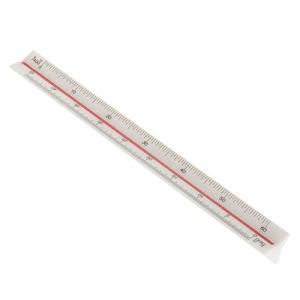 Utoolmart 縮尺定規 三角スケール 精密な三角スケール定規 プラスチックメトリック三角定規 建築家に最適 エンジニア 学校ホーム およびオフィ