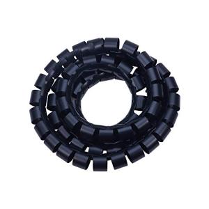 Othmro スパイラルチューブ 直径40mm 長さ2m 黒 1個入り コンピュータ管理コード CE/Rohs基準 PE素材 配線チューブ スパイラル