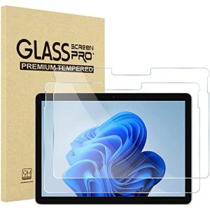 ProCase Surface Go 3/2/1 10.5インチ用 フィルム 2枚 ディスプレイ保護 強化ガラス 光沢 耐指紋 油汚れ防止 ガイド枠付