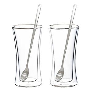 東亜金属 ウェルナーマイスター 耐熱二重ガラスタンブラー&ロングスプーン ペアセット 800-549