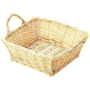 山下工芸 柳角型耳付バスケット23×23 33719000