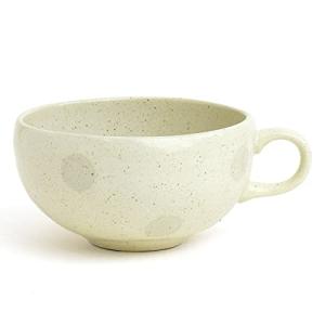 たたら スープカップ マグカップ 食器 水玉 ドット 美濃焼 ホワイト 電子レンジ 食洗機対応 サボン 日本製 030557